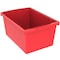Storex Storage Bin, Plastic, Red, 2 PK 61483U06C - alternate 4